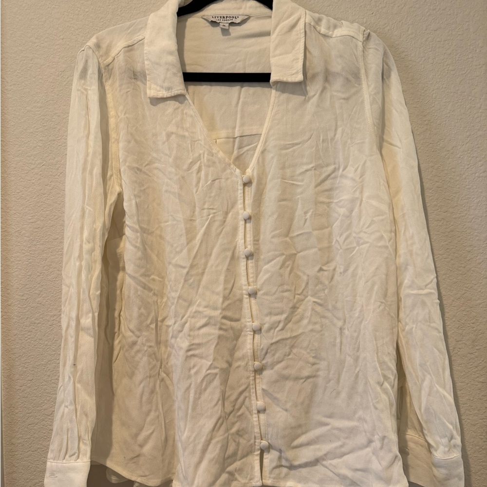 Liverpool Cream Button-Up Shirt